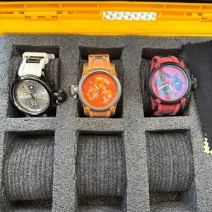 Invicta Men's Watches - White, Orange, Red